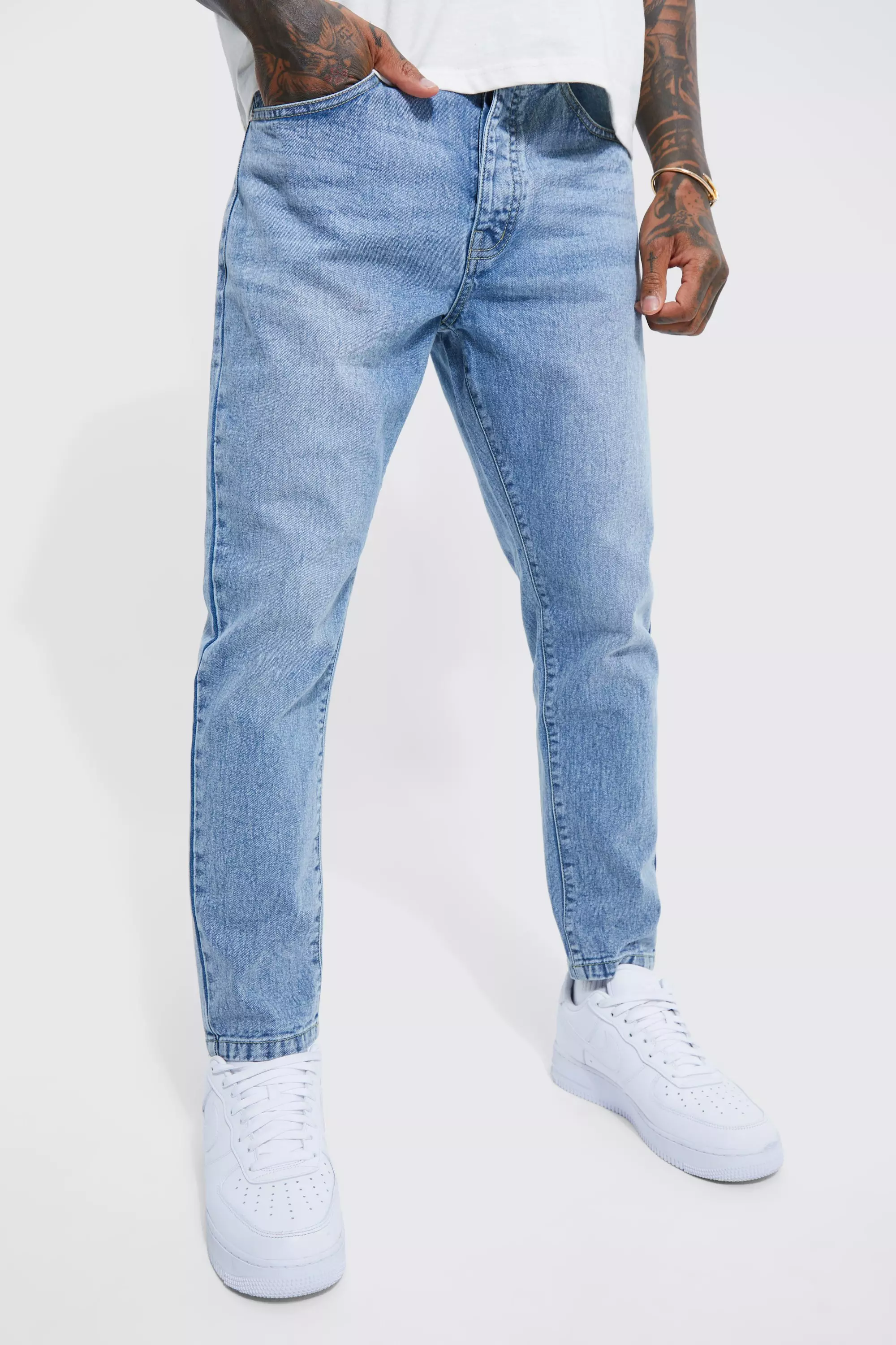 Tapered best sale cut jeans